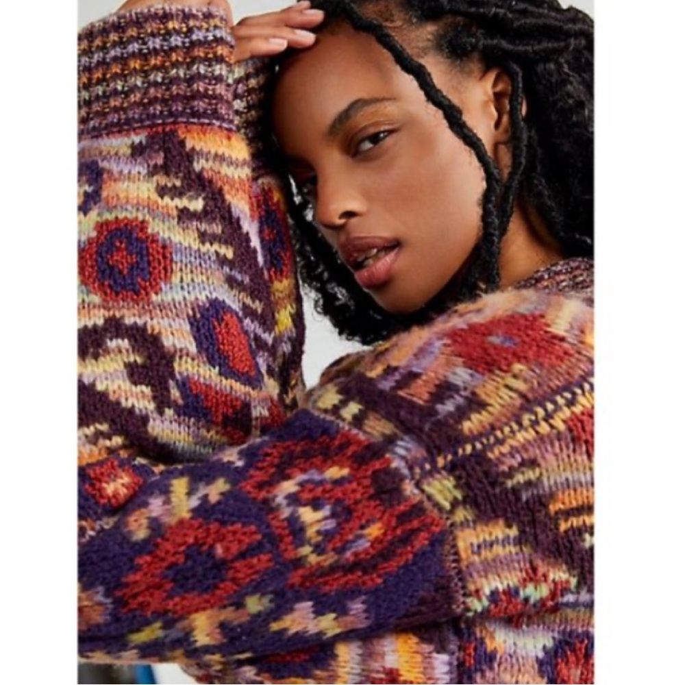 Free People Home on the Range Cardigan Sweater Size-S NWT - Picture 10 of 10